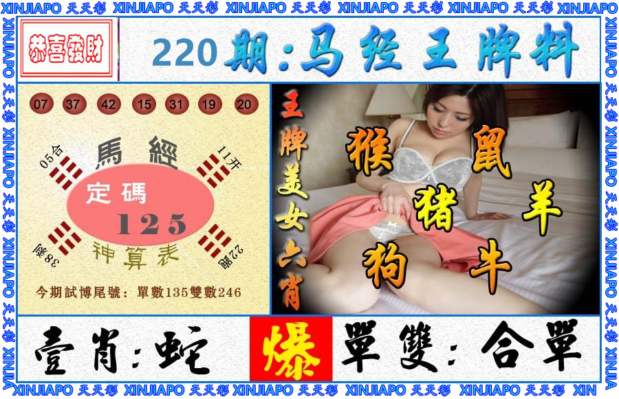 马经王牌料