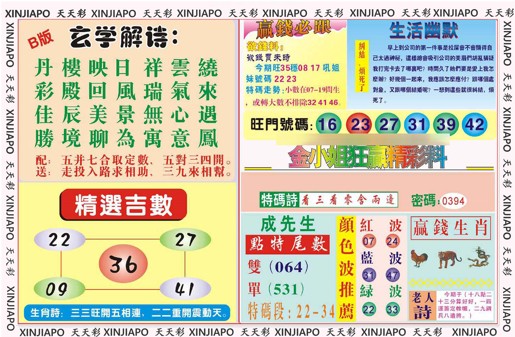 金小姐狂赢精彩料